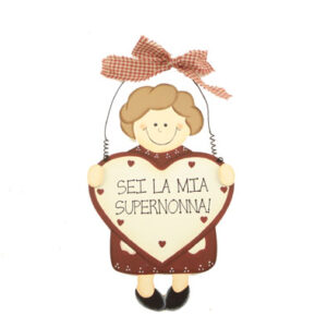 Targa Legno C/Cuore Supernonna