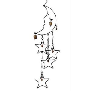 Luna e 4 stelle metallo 7 campane