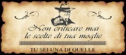Placca Metallo "Moglie Scelte"