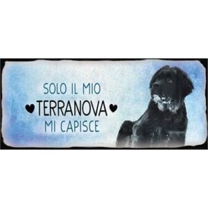Placca Metallo Cane "Terranova"