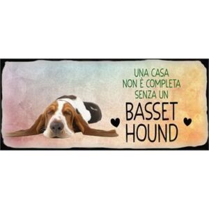 Placca Metallo Cane "Basset Hound"
