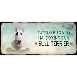Placca Metallo "Bull Terrier"
