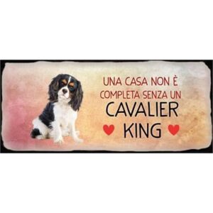 Placca Metallo Cane "Cavalier King"