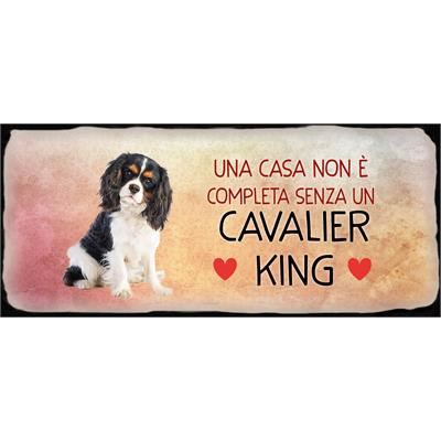 Placca Metallo Cane "Cavalier King"