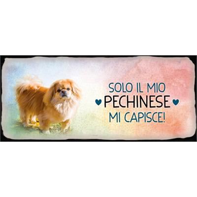 Placca Metallo Cane "Pechinese"