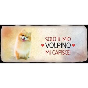 Placca Metallo Cane "Volpino"