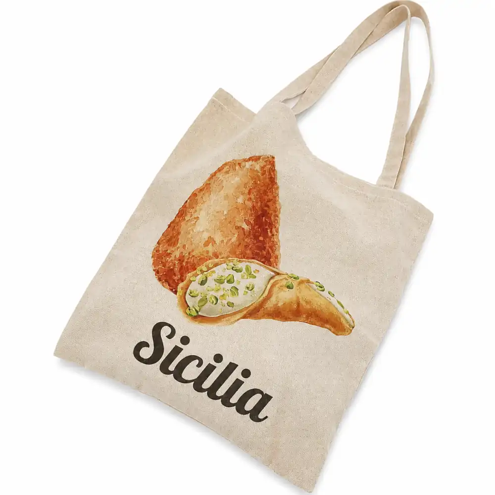 Borsa Cotone Arancino Sicilia
