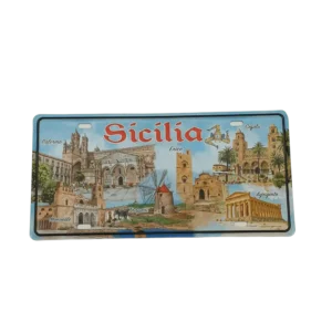 Targa metallo Sicilia Occidentale