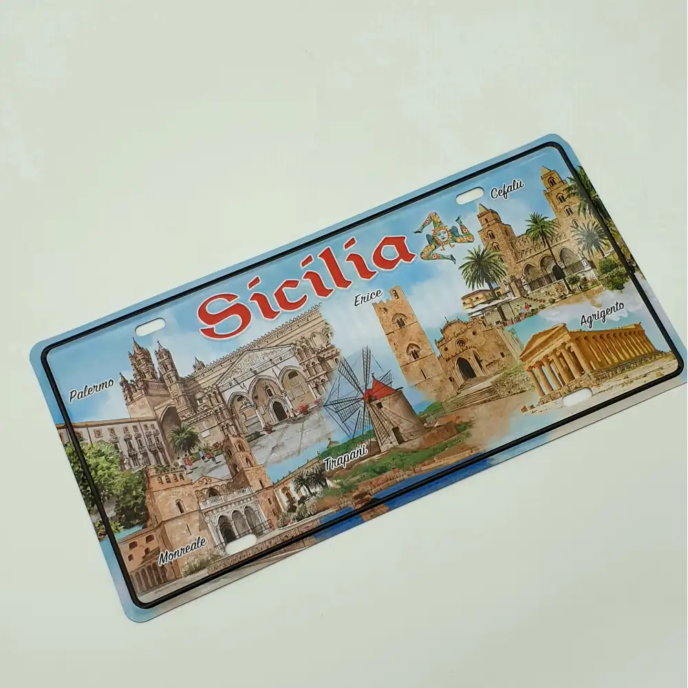 Targa metallo Sicilia Occidentale - immagine 3