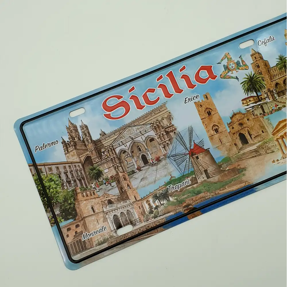 Targa metallo Sicilia Occidentale - immagine 2