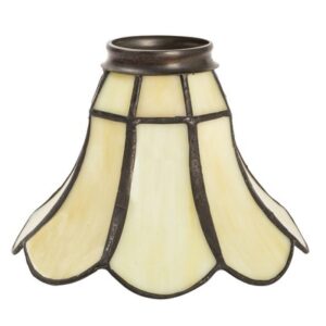 Vetro Tiffany Beige Petalo 16 cm