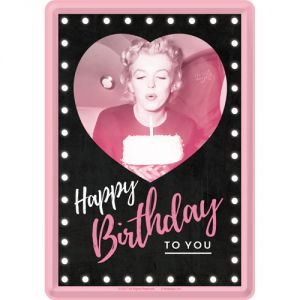 Cartolina Happy Birthday Marilyn