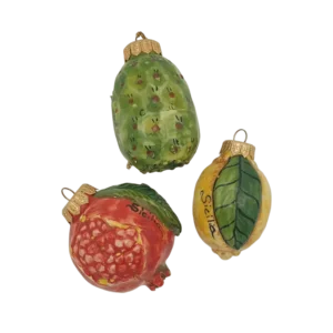 Palla Natale Frutta  II Misura Limone/Fico D'India/Melograno